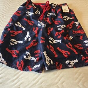 Lobster Print Swim Shorts